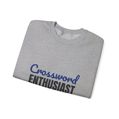 Crossword Enthusiast In Pen Obviously Sweatshirt, Crossword Enthusiast Crewneck Sweatshirt