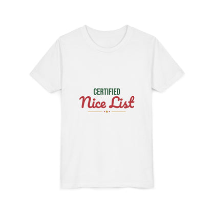 Certified Nice List Kids Shirt, Kids Nice List Christmas T-Shirt