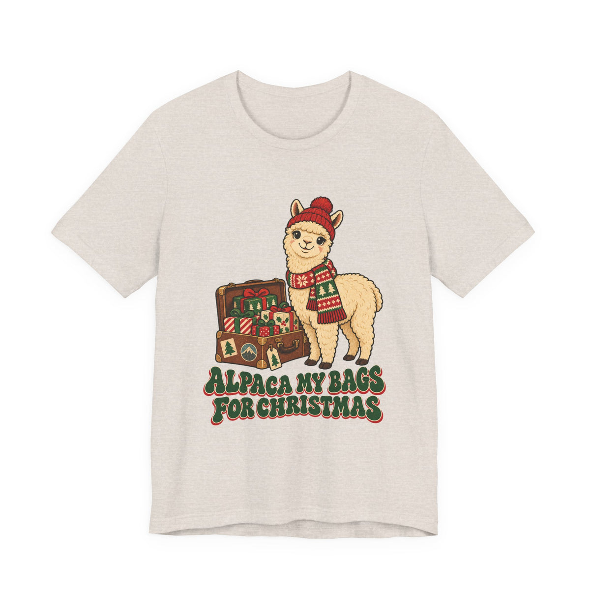 Alpaca My Bags for Christmas Shirt, Alpaca Christmas T-Shirt, Alpaca Christmas Gift