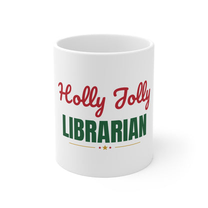 Holly Jolly Librarian Mug