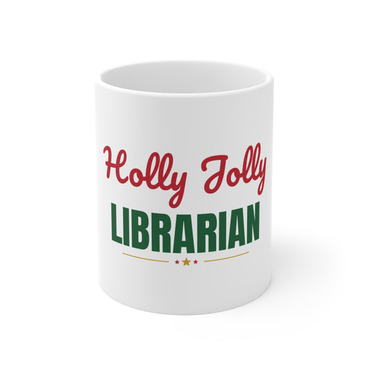 Holly Jolly Librarian Mug