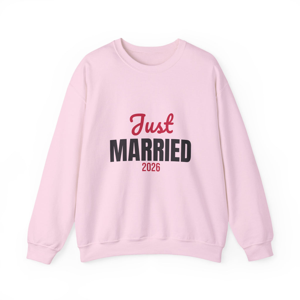 Just Married 2026 Sweatshirt, Honeymoon Crewneck, Newlywed Gift