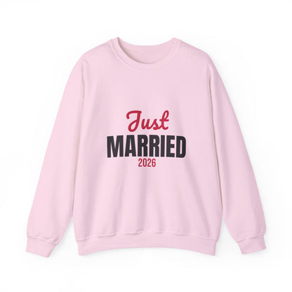 Just Married 2026 Sweatshirt, Honeymoon Crewneck, Newlywed Gift