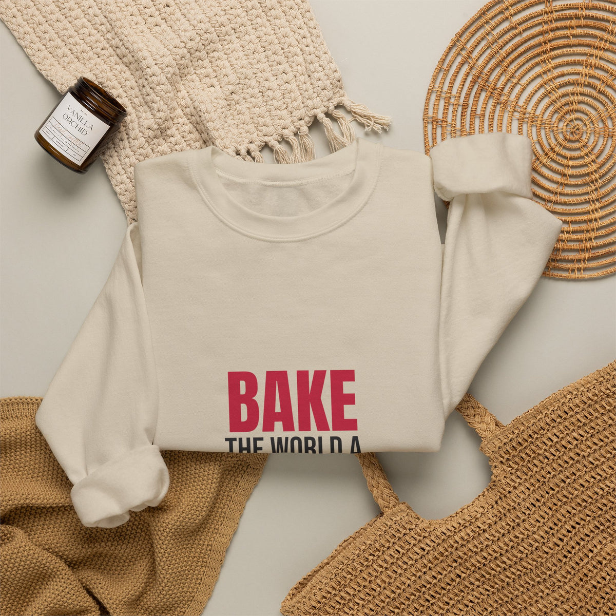 Bake the World a Better Place Sweatshirt, Baking Crewneck, Baker Gift