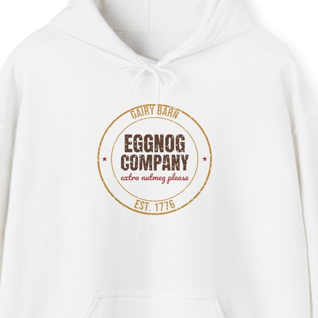 Dairy Barn Eggnog Company Est. 1776 Hoodie, Vintage Christmas Hoodie lifestyle