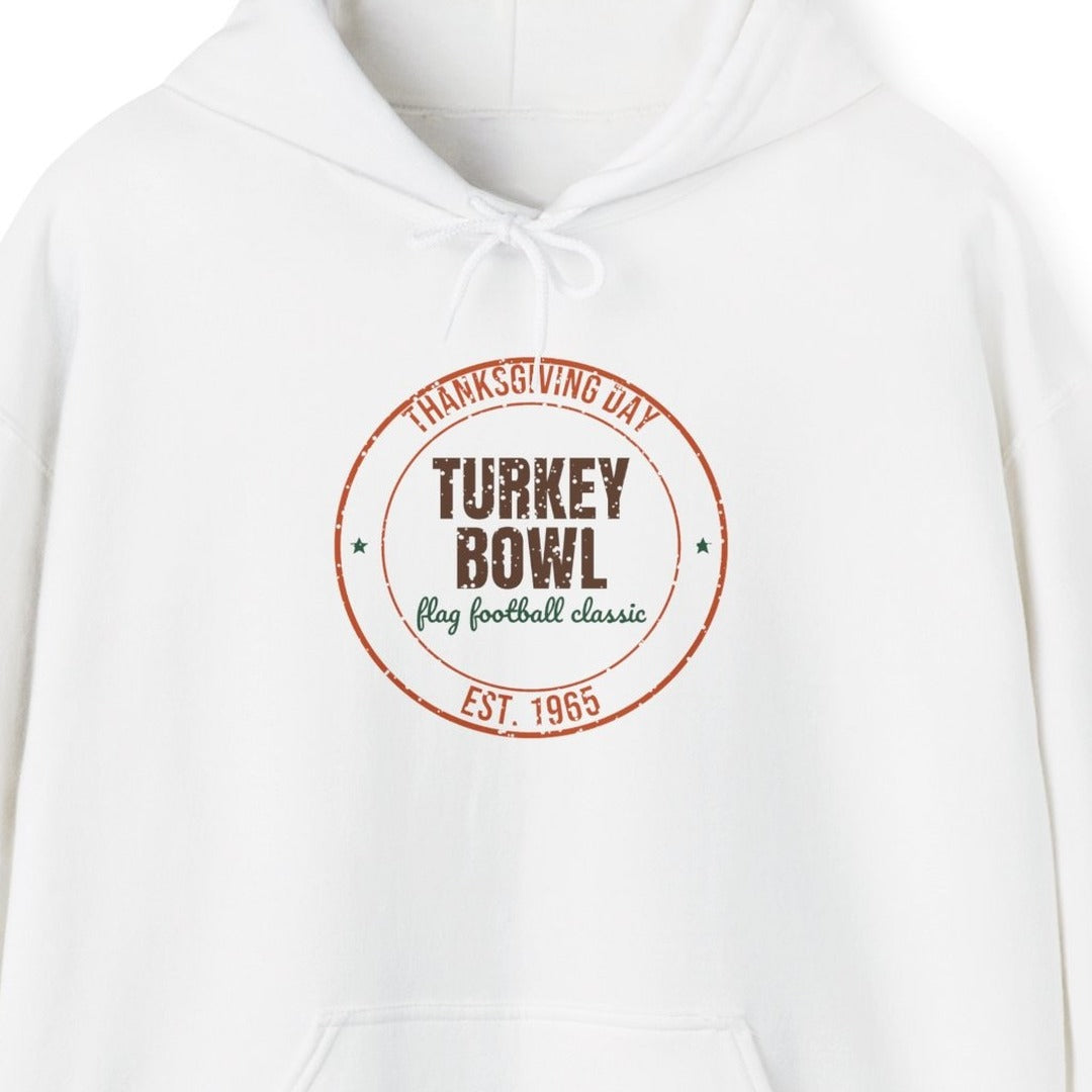 Thanksgiving Day Turkey Bowl Est. 1965 Hoodie, Vintage Thanksgiving Hoodie lifestyle