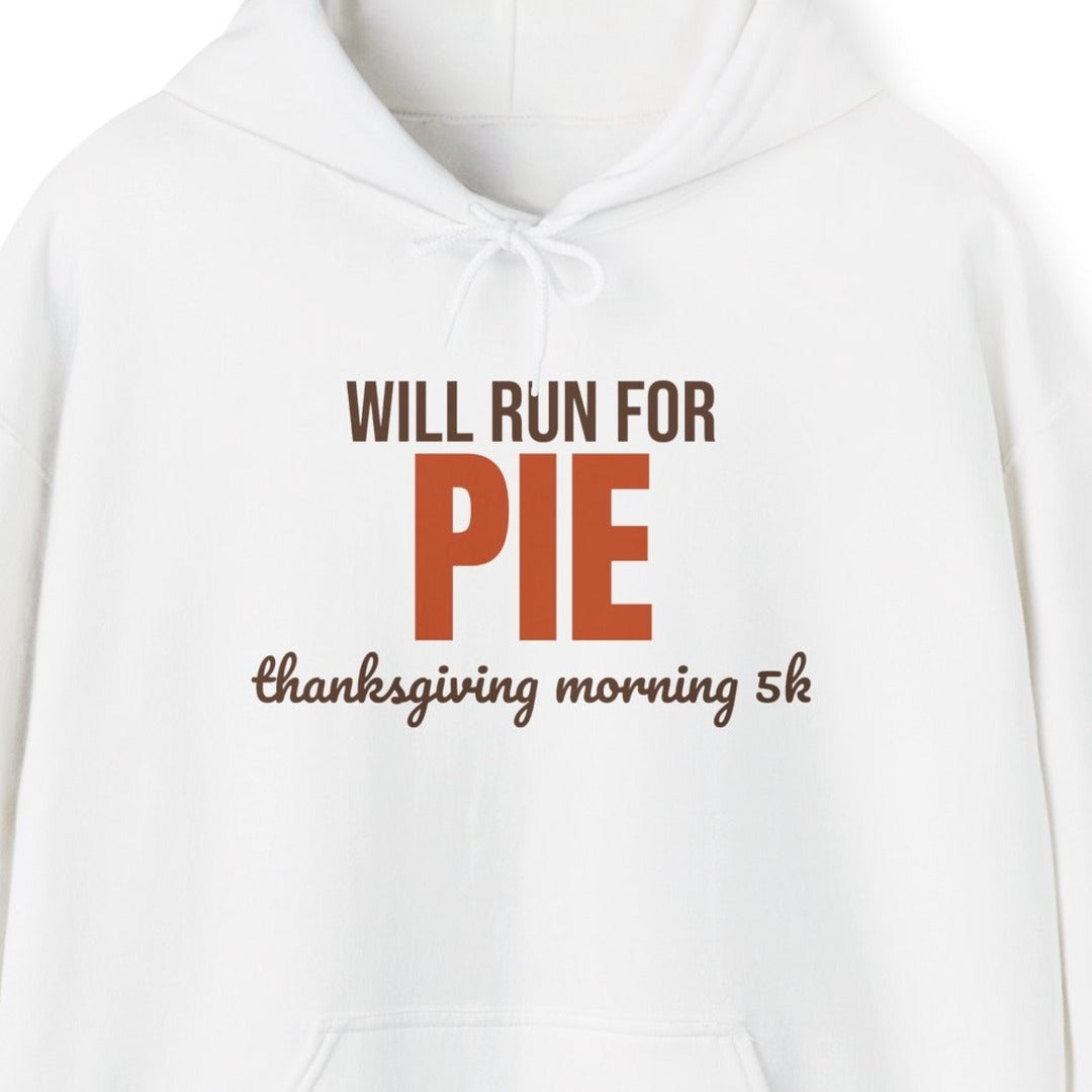 Will Run for Pie Thanksgiving Morning 5K Hoodie, Thanksgiving Run Hoodie lifestyle