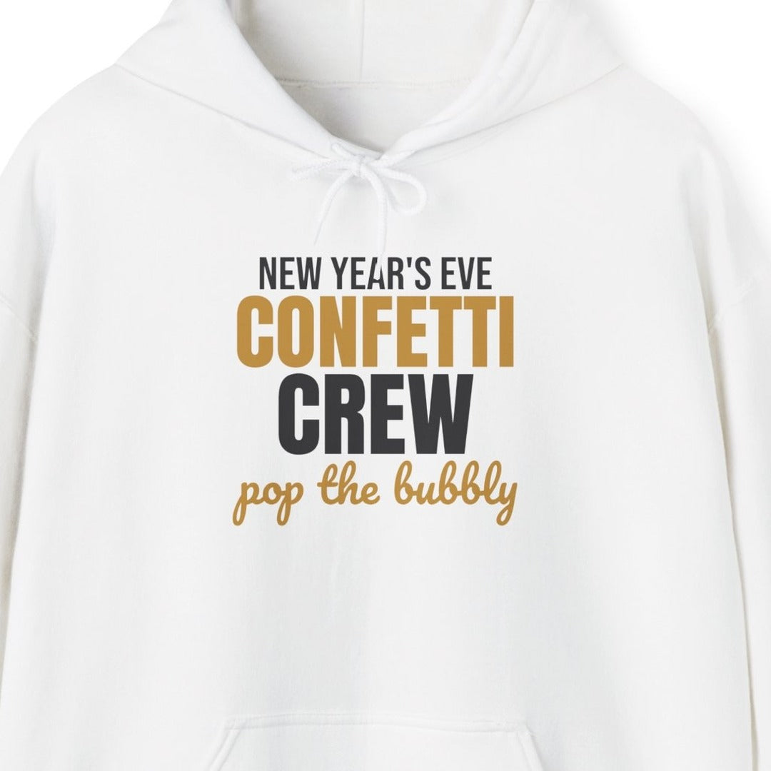 New Year's Eve Confetti Crew Pop the Bubbly Hoodie, New Years Eve Hoodie lifestyle