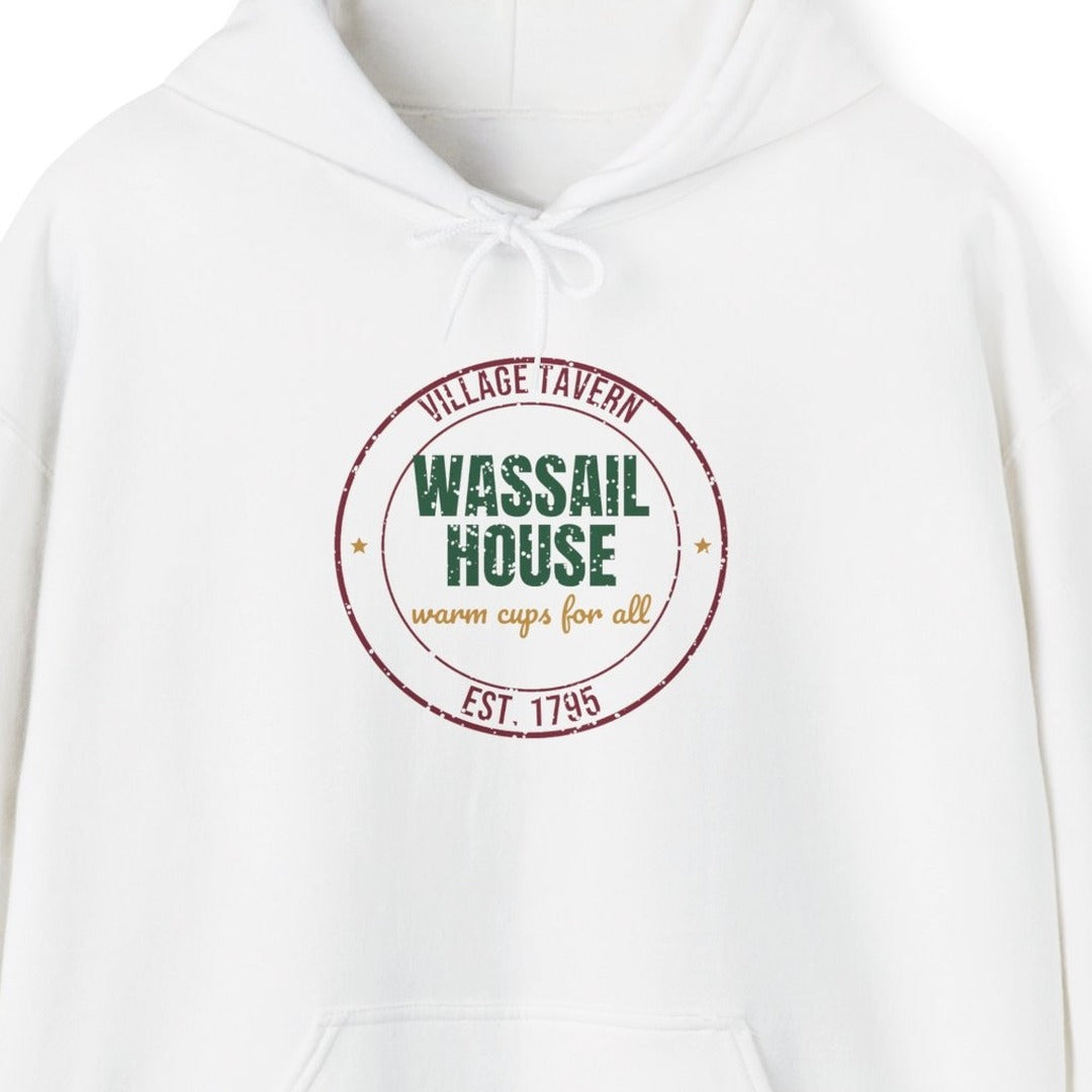 Village Tavern Wassail House Est. 1795 Hoodie, Vintage Christmas Hoodie lifestyle