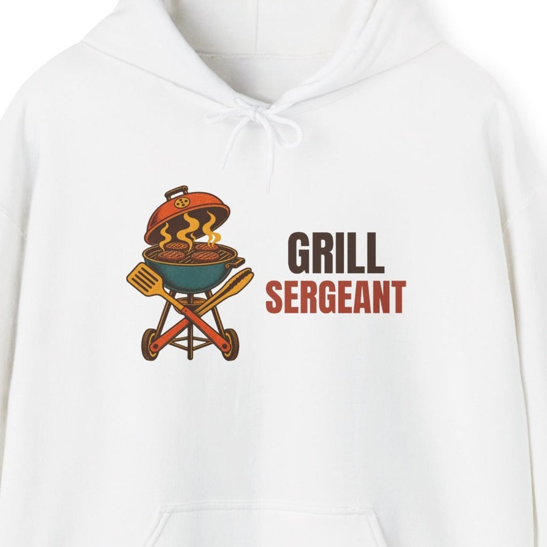 Grill Sergeant Vintage BBQ Hoodie, Vintage Grill Sergeant Hoodie lifestyle