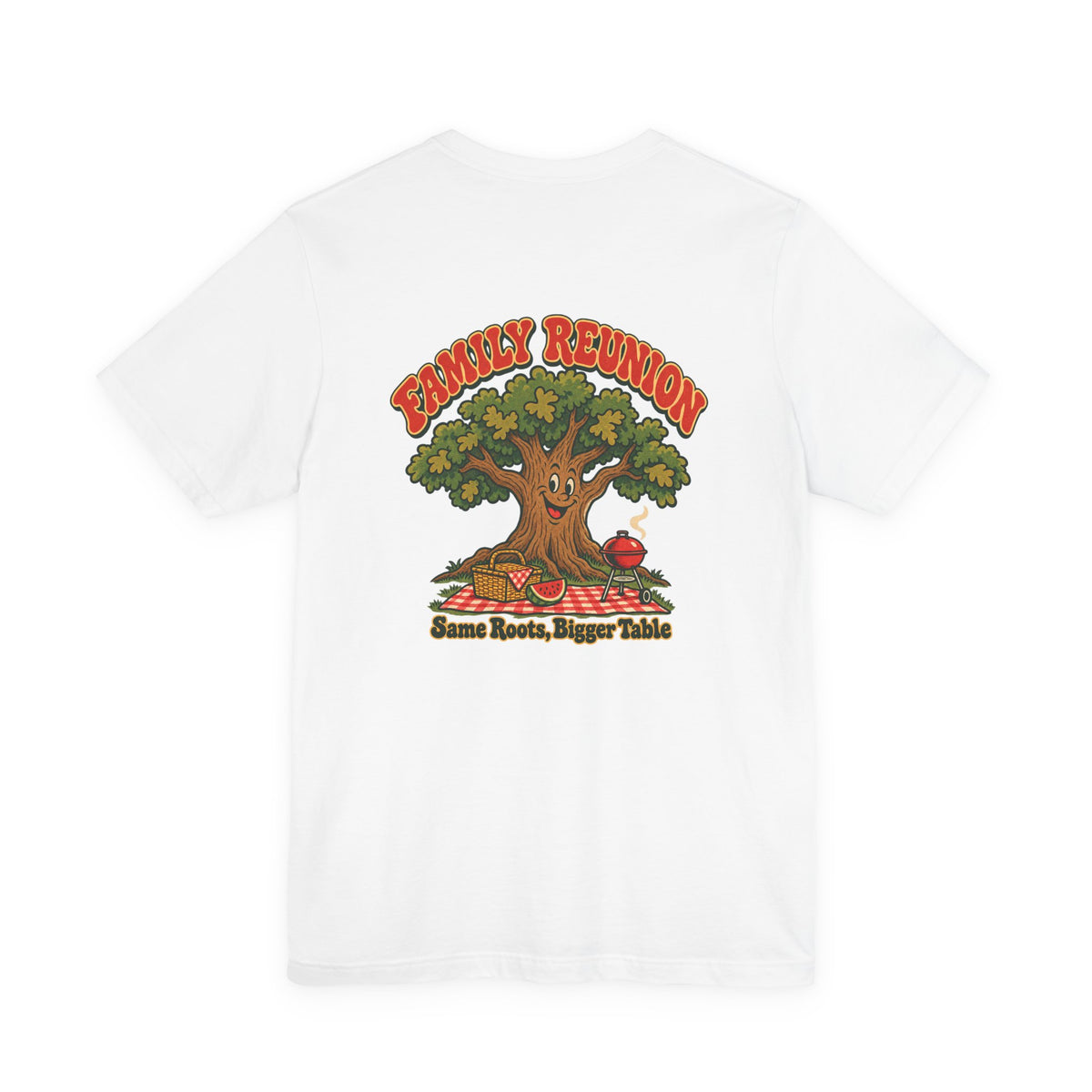 Family Reunion Same Roots Bigger Table Shirt, Front and Back Family Reunion T-Shirt, Matching Family Shirt lifestyle
