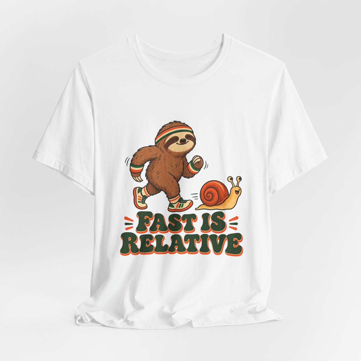 Fast Is Relative Running Sloth Shirt, Funny Sloth Running T-Shirt, Funny Sloth Running Gift lifestyle