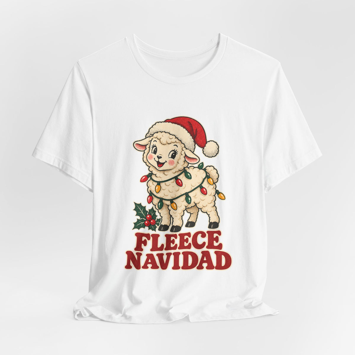 Fleece Navidad Christmas Sheep Shirt, Sheep Christmas T-Shirt, Sheep Christmas Gift lifestyle
