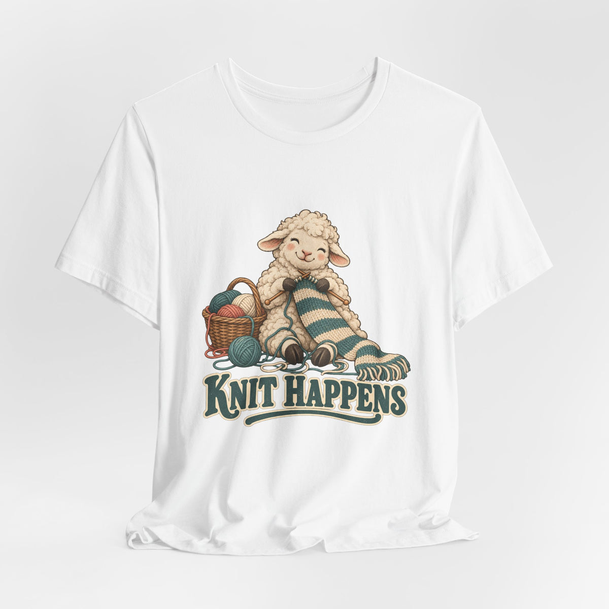 Knit Happens Knitting Sheep Shirt - lifestyle