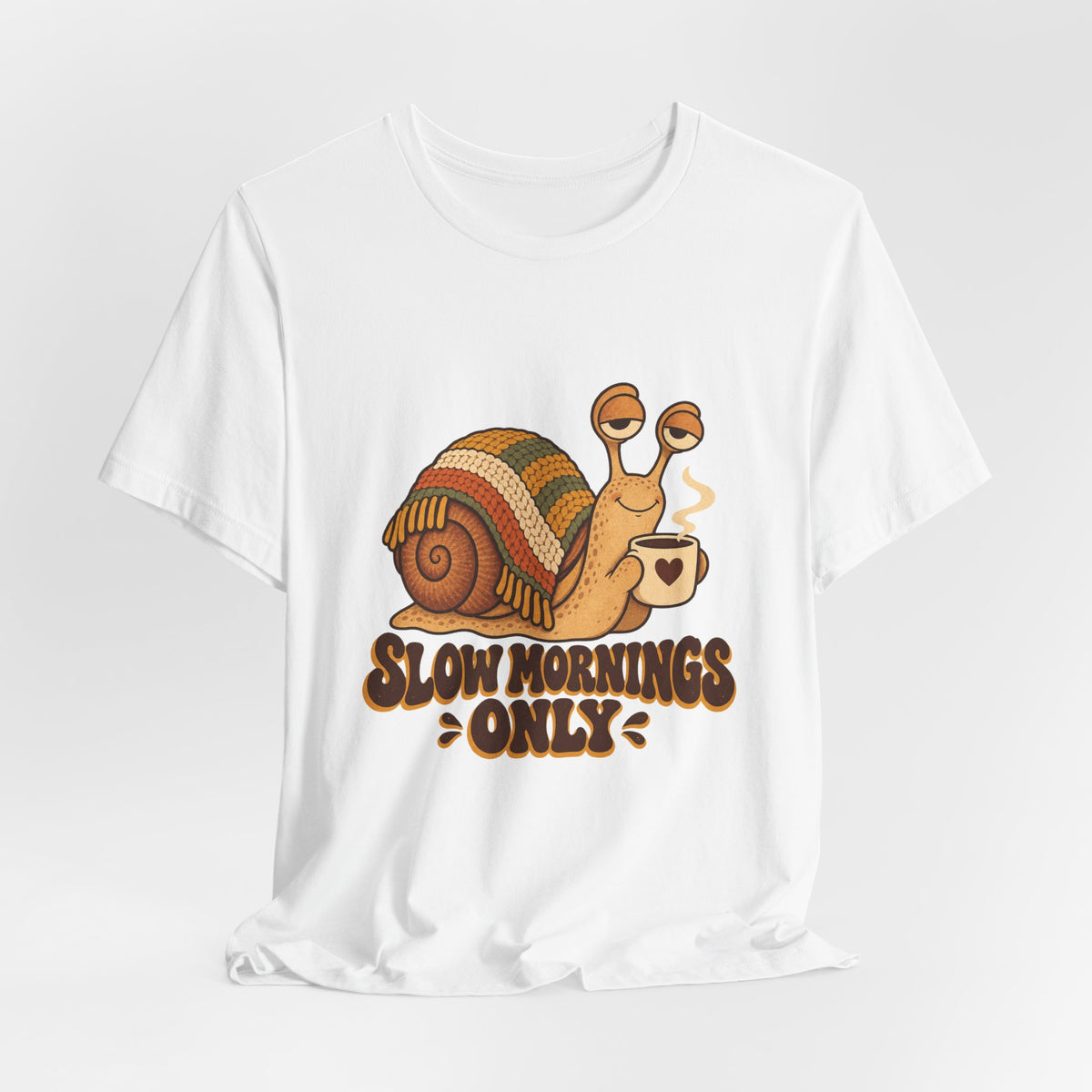 Slow Mornings Only Coffee Snail Shirt, Coffee Snail T-Shirt, Coffee Snail Gift lifestyle